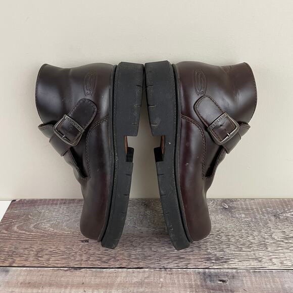 Skechers Boots Men's 10 Vintage Monk Strap 90sY2K Platform SN6909 Brown Leather - Picture 4 of 11